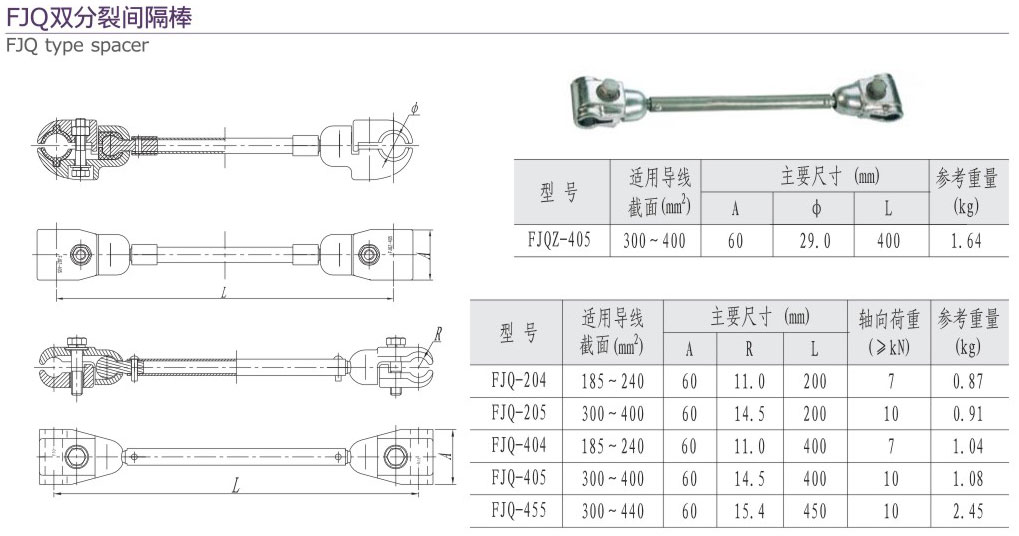 FJJQ双分裂间隔棒