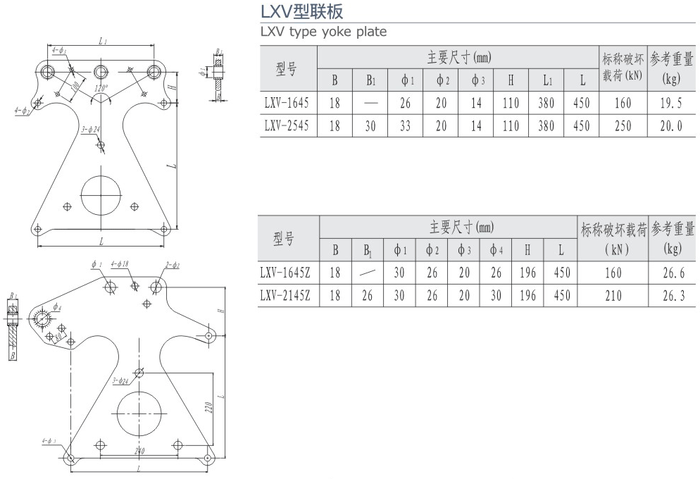 LXV型联板