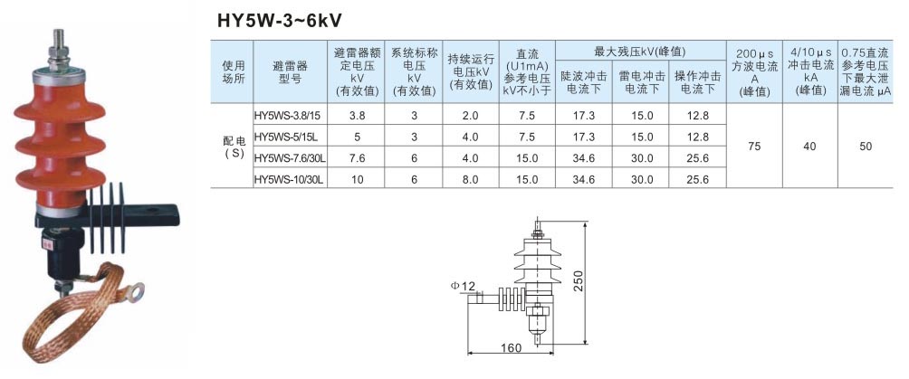 HY5W-3~6Kv